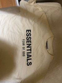 XS/S essentials fear of god buttercream shirt- NEED GONE