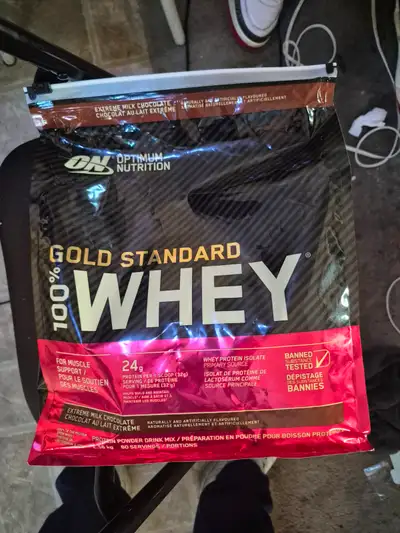 2.56kg gold standard whey protien powder, View more