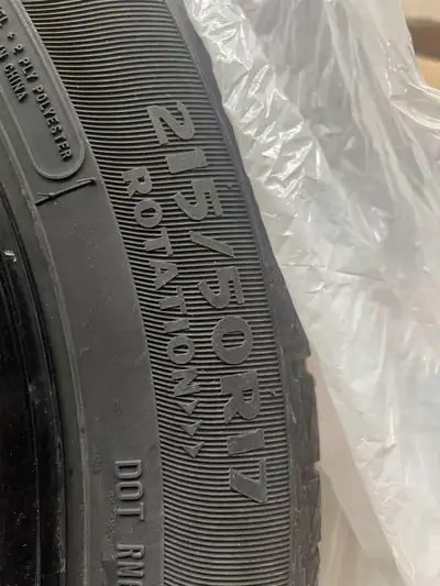 Selling a set of MotoMaster winter tires size 215/50R17, mounted on rims. They were used on a 2023 C...