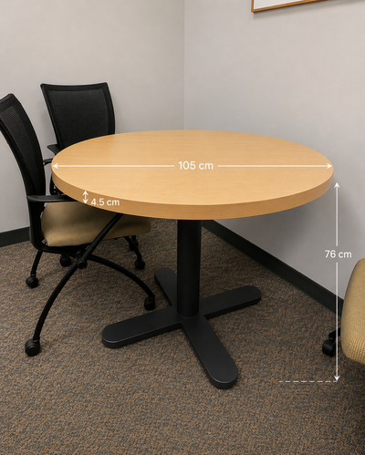 Heavy-Duty Round Wood Table, View more