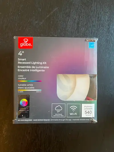 Globe Electric 4-inch Smart Recessed Lighting Kit, View more