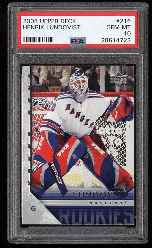 HENRIK LUNDQVIST .. 05-06 Young Guns ROOKIE - PSA 9, 10, BGS 9.5 in Arts & Collectibles in City of Halifax - Image 4