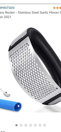 Garlic press rocker 