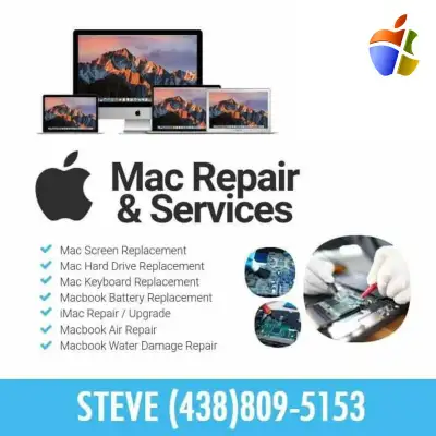 • Apple logic board & GPU repair • Keyboard and trackpad repair • Screen repair / replacement • Liqu...