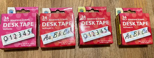 Teaching Tree Alphabet/Numbers Desk Tape Learning Aids in Toys & Games in Victoria - Image 2