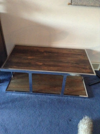 Solid wood & metal tv stand/coffee table