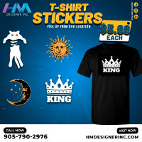 HM's Premium Customized Iron-On T-Shirt Stickers For Your Kids !