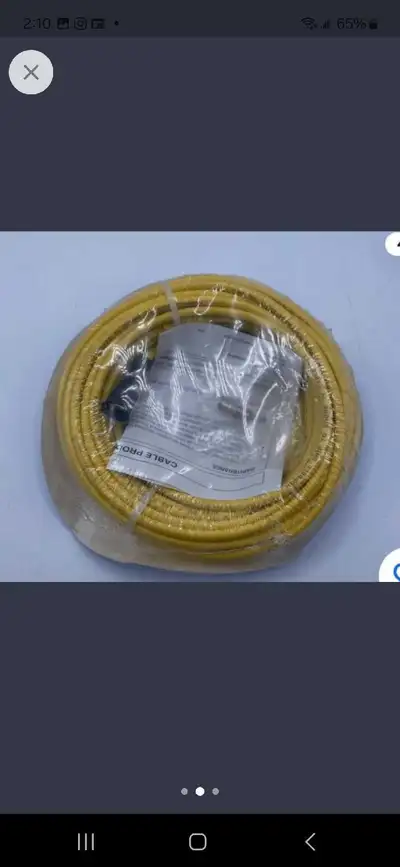 Hubbell TV99 50' TV Cable w Coaxial Connectors, View more