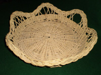 Wicker and Metal Trays Baskets and Planters