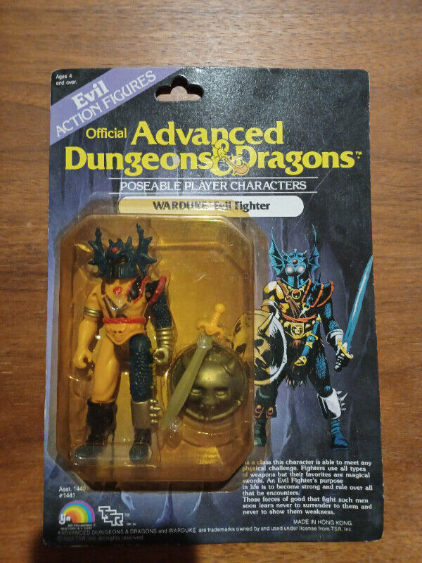 Warduke Dungeons and Dragons 3.75 inch Figure MOC 1983 LJN in Toys & Games in Oakville / Halton Region