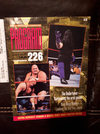 WWF Wrestling Program Vol# 226 1994 with Bret HBK/Diesel poster