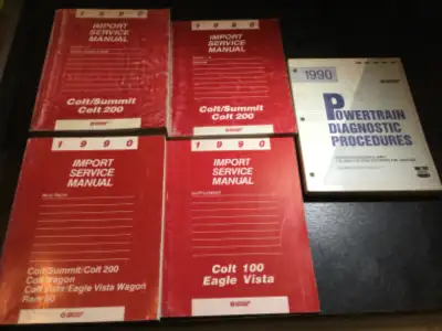 1990 Dodge Colt 200 and Eagle Summit Shop Manuals, View more