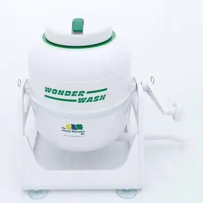 The Laundry Alternative Wonder Wash Hand-powered, compact washer designed for small spaces—efficient...