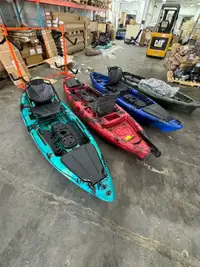 Kayak de pêche Oasis avec système de gouvernail