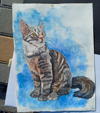 Custom Pet/Wildlife  Portraits in Watercolor and Gouache
