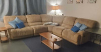 Sectional couch with Recliners