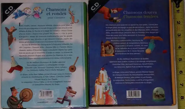 Qty 3 x Chansons Roundes & Douces / Tendres Livres FRENCH Books in Multi-item in London - Image 4