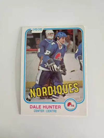 81-82 Opee Chee Hockey #277 Dale Hunter Rookie Card Near Mint , View more