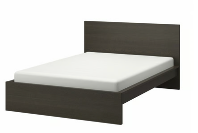 MALM Queen Bed Frame / Cadre de lit - Dark Brown/Brun foncé, View more