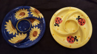 CERAMIC CHIP AND DIP BOWLS