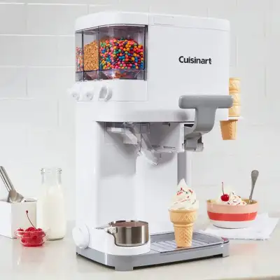 Make delicious ice cream right at home with this Cuisinart Mix It In Soft Serve Ice Cream Maker! Thi...
