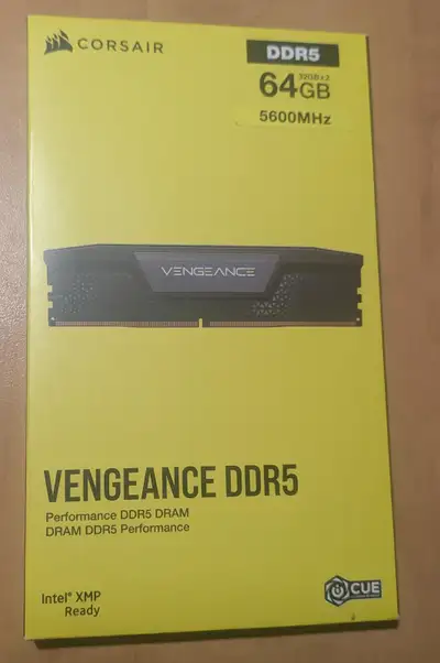 New 64 GB DDR5 Corsair Vengeance 5600 MHz, View more
