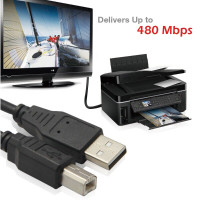 High Quality USB 2.0 CABLE A-B M/M FOR PRINTER AND SCANNER