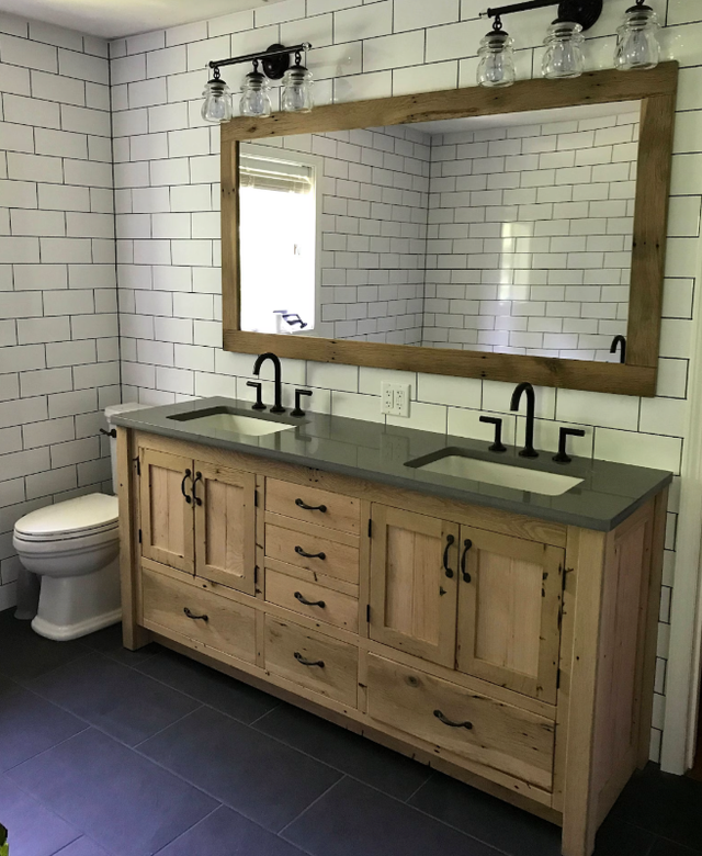 Solid Wood - Bathroom Vanities & Fixtures - Alberta Made in Cabinets & Countertops in Calgary - Image 5