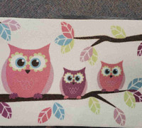 Owl theme kids rug