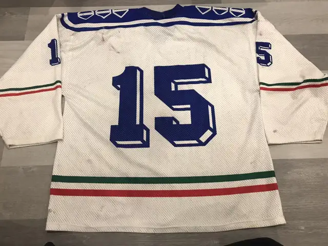 Game Worn Team Italy International IIHF Hockey Jerseys in Arts & Collectibles in City of Toronto - Image 9