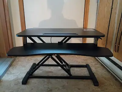 FOR SALE: Desk riser - convertable sitting-standing desktop, View more