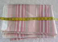 Pink Stripe Home Decor Fabric