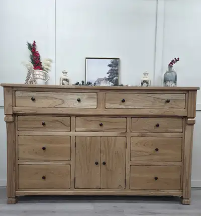 Eligant Extra-Large Wooden Buffet, Refinished, View more