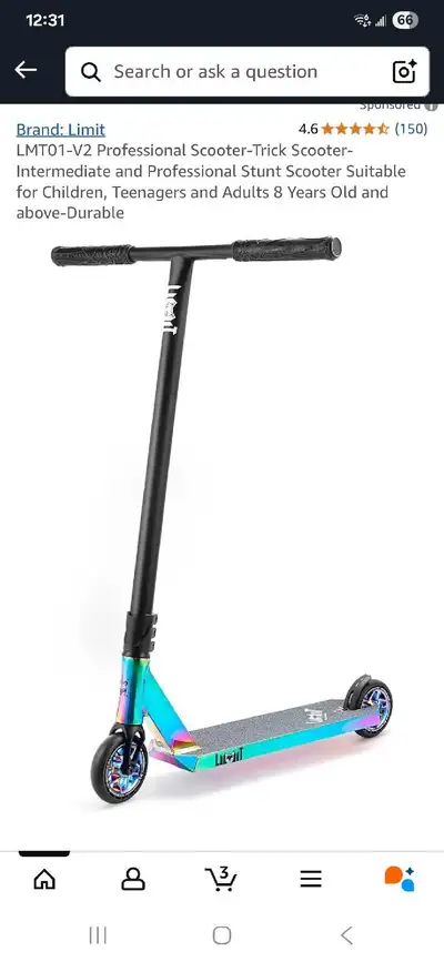 Professional trick scooter, View more