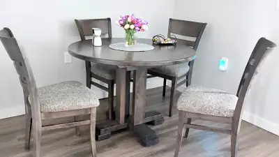 Dining room table & chairs, View more