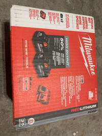 Milwaukee batteries and charger 