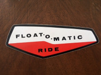 * Decal * Float-O-Matic Ride  MF 165 175 ETC  Massey Ferguson