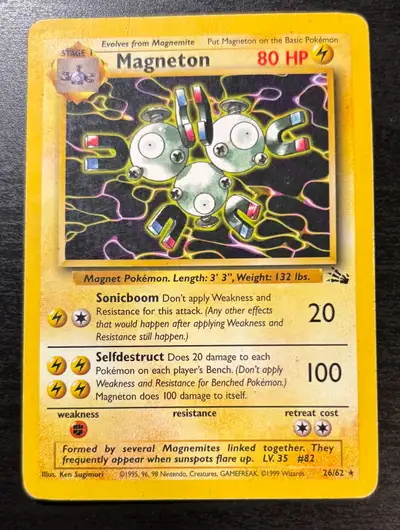 99 Pokemon Fossil Magneton #26/62, View more