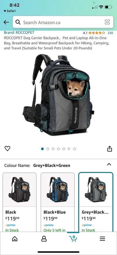Pet backpack carrier , View more