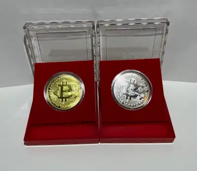 I'm selling new collectable bitcoin token coin with case for $15 each. I only have one physical gold...