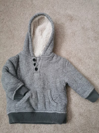 Toddler fluffy fleece hoodie size 1