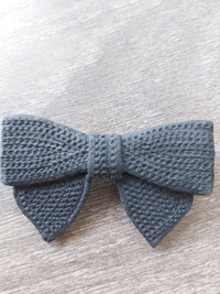 Ceramic Black Bow Brooch/Pin/Button - Pick up Yonge/Eglinton