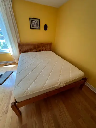 Slatted King Sized Bed - Wood, View more