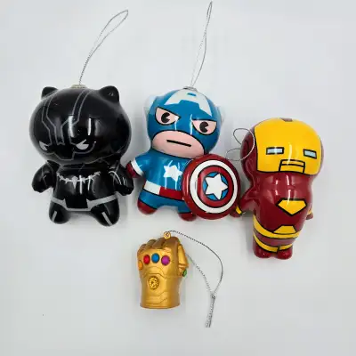 Marvel Disney Christmas Ornaments Black Panther Captain America, View more