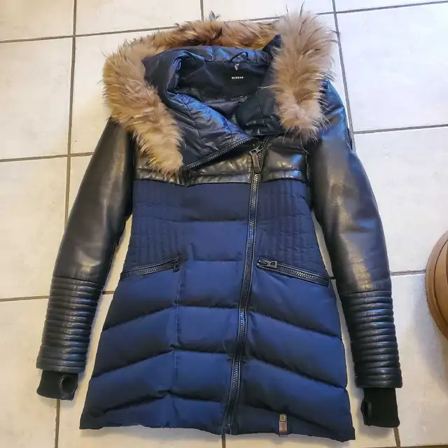 Rudsak Jacket Full Length With Leather and Real Fur in Women's - Tops & Outerwear in Markham / York Region - Image 8