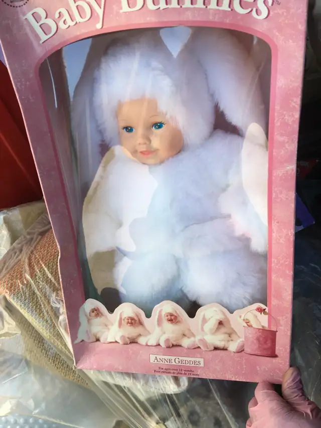NEW ANNE GEDDES BABY LADYBUG & RABBIT COLLECTOR DOLLS | Toys & Games ...