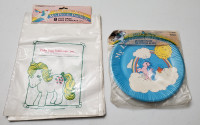 Vintage 1984 hasbro my little pony 8 loot bags 6 party plates