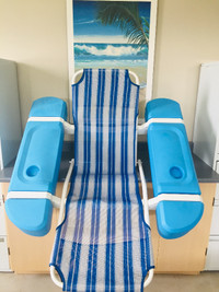 POOL CHAIR-SUN LOUNGER   FLOAT & RELAX RETRO STYLE!!!