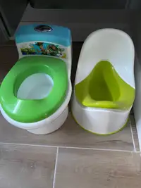 2 petites toilettes pot pour bébé 
