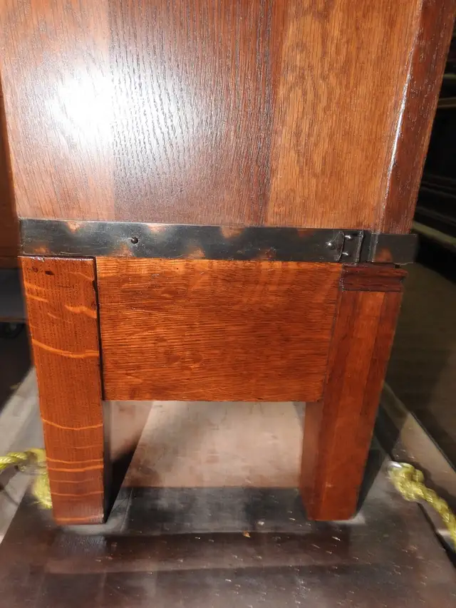 antique  oak barrister bookcase with secretary desk and drawers in Bookcases & Shelving Units in Hamilton - Image 3